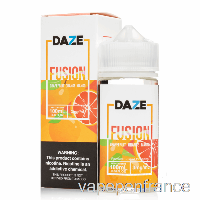 Pamplemousse Orange Mangue - 7 Daze Fusion - 100 Ml 0 Mg Stylo Vape